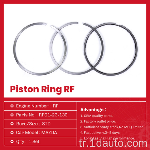RFO1-23-130 Piston Yüzük Seti Mazda Motor RF